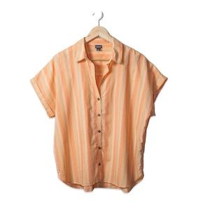 New: Patagonia Women's Lightweight A/C Short Sleeve Shirt; Sunfade Pink: Medium